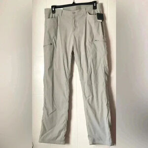 Women's Rainier Lined Pants Beige color  Slightly Curvy Straight leg Size 12